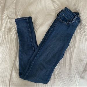Levi high rise skinny jeans